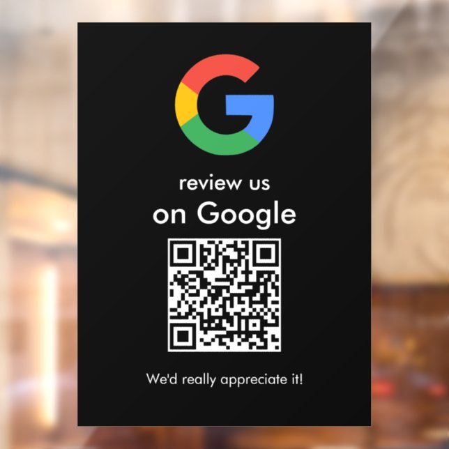 Modern Scan to Review Google QR Code Business Sign (Sheet 2)