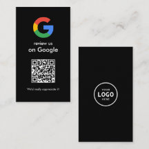 Modern Scan to Review Google QR Code Business Sign