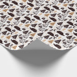 Modern Scandinavian Christmas Hedgehog Pattern Wrapping Paper<br><div class="desc">Available here:
http://www.zazzle.com/selectpartysupplies</div>
