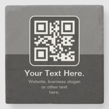 Modern Scannable QR Code | Black Grey & White