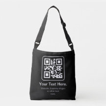 Modern Scannable QR Code | Black White & Grey