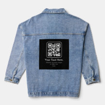 Modern Scannable QR Code | Black White & Grey
