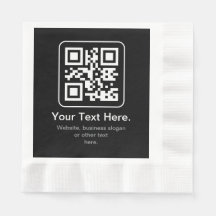 Modern Scannable QR Code | Black White & Grey
