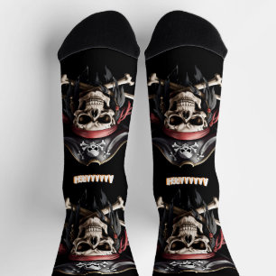 Modern Scary Jolly Roger Socks