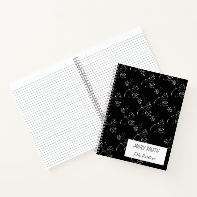 Modern School Floral Notebook (Inside)