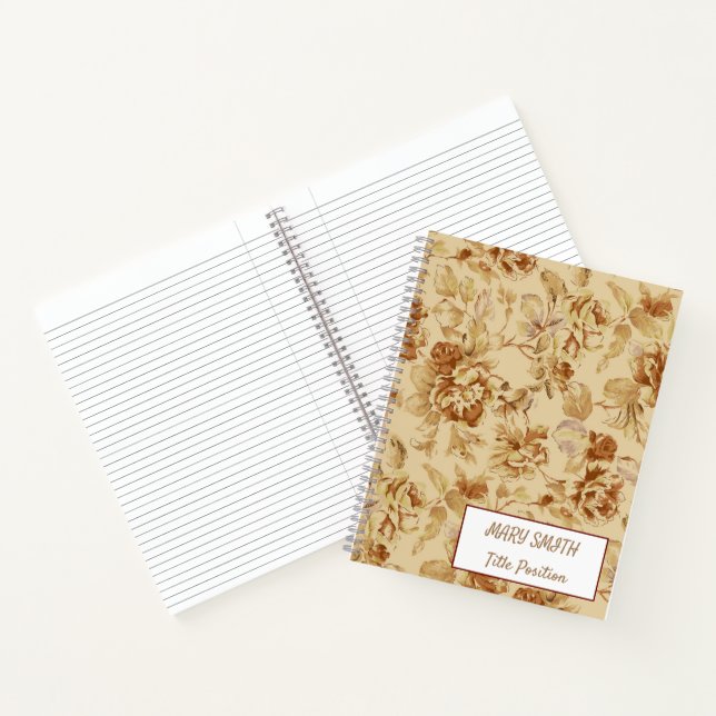 Modern School Floral Notebook (Inside)