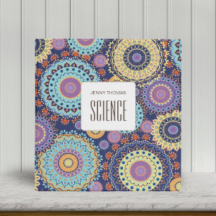 Modern School Student Subject Personalized Binder