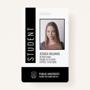 Modern School University Student ID Badge