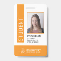 Modern School University Student ID Badge