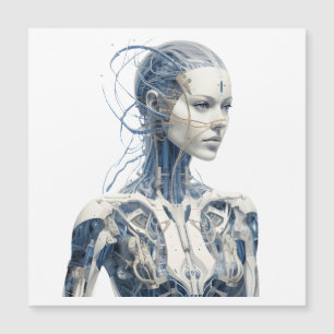 Modern Sci-fi cyborg girl