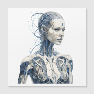 Modern Sci-fi cyborg girl