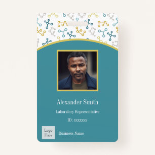 Modern Science Company Employee Photo Badge