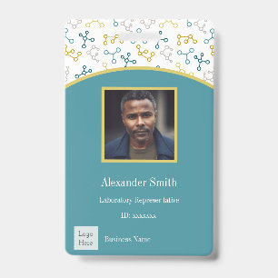 Modern Science Company Employee Photo Badge