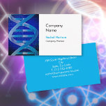 Modern Science DNA Business Card<br><div class="desc">A science-themed modern professional business card featuring a DNA strand. Designed by Thisisnotme©</div>