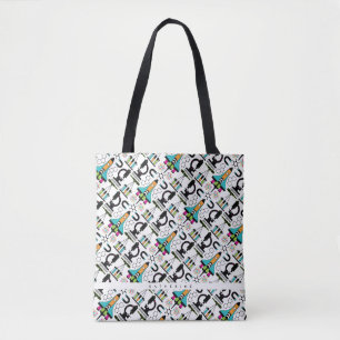 Modern Science Tools, Objects & Equipment Pattern Tote Bag
