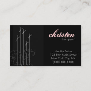modern scissors business card