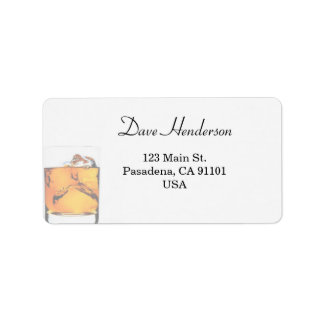 Modern Scotch Glass Label