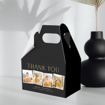 Modern Scrapbook Graduation Party Favour Box