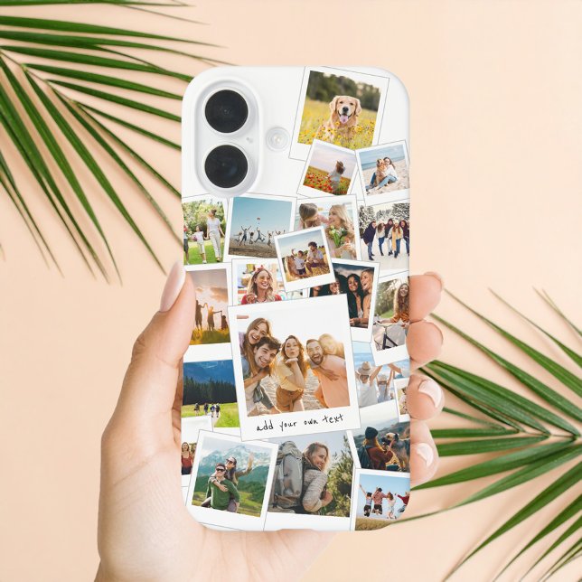 Modern Scrapbook Photo Collage Case-Mate iPhone Case (Creator Uploaded)
