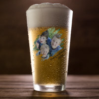 Modern Scratched Effect Photo | Personalized Beer