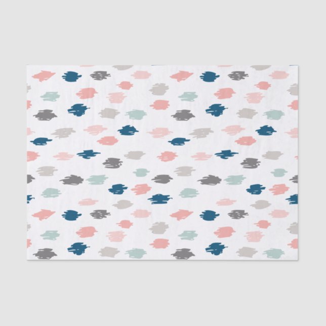 Modern Scribbles Tissue Paper (Pink Blue) (Front)