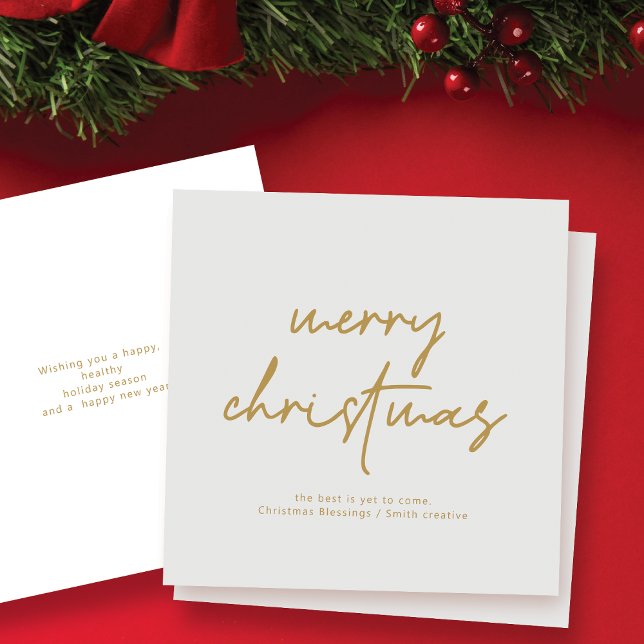 Modern Scrip Typography Christmas Card (Creator Uploaded)