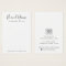 Modern script add logo white earring display card