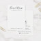 Modern script add logo white earring display card