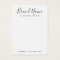 Modern script add logo white earring display card