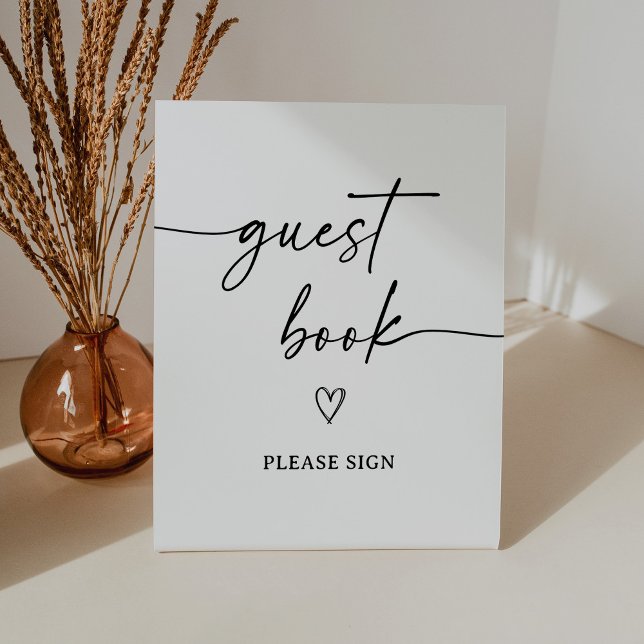 Modern Script Baby Shower Guest Book Sign (Creator Uploaded)