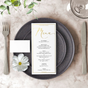 Modern script black and gold Elegant