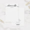 Modern Script Black White Necklace  Display Card