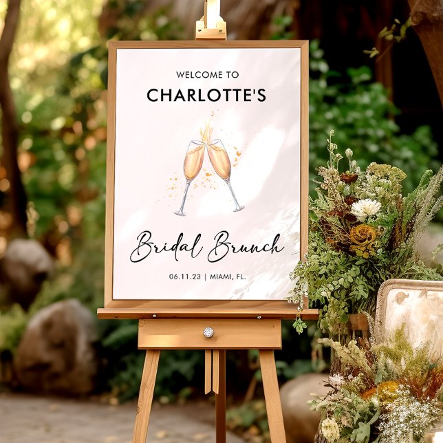 Modern Script | Bridal Brunch Welcome Sign (Creator Uploaded)