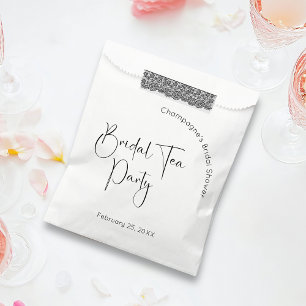 Modern Script Bridal Shower Bridal Tea Party Favour Bag