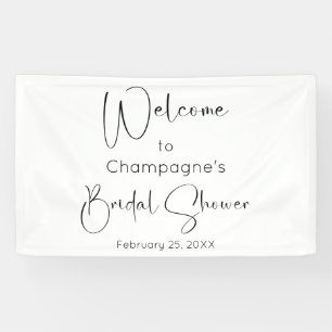 Modern Script Bridal Shower Welcome Banner