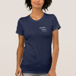 Modern Script Bridesmaid Name T-Shirt<br><div class="desc">Modern Bridesmaid Shirt with subtle text in modern script,  personalized with your bridesmaid's name of choice. Change the colour of the text in the design tool if you like.</div>