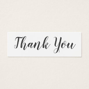 Modern Script Business Logo Thank You Insert Card