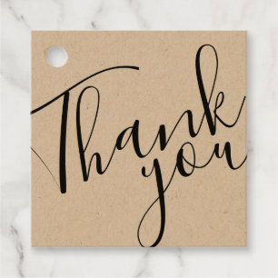 Modern Script Business Thank You Tags