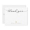 Modern Script Calligraphy Gold Wedding Thank you 