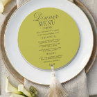 Modern Script Chartreuse Formal Wedding