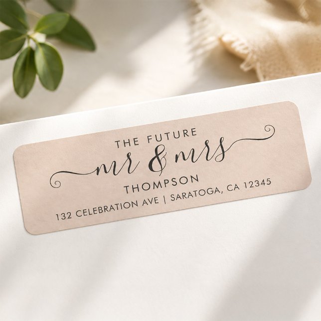 Modern Script Chic Future MR and MRS Blush Pink (Creator Uploaded)
