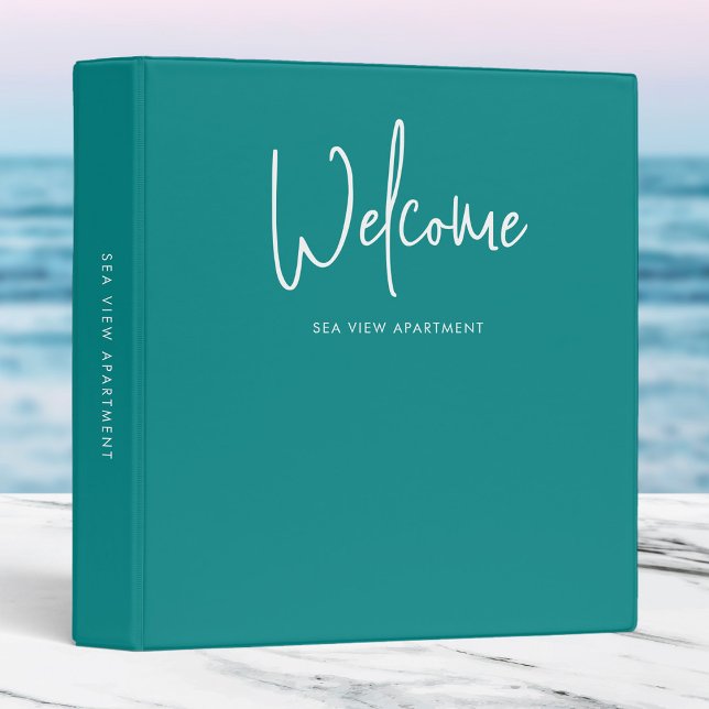 Modern Script Custom Color Minimalist Welcome Binder (Creator Uploaded)