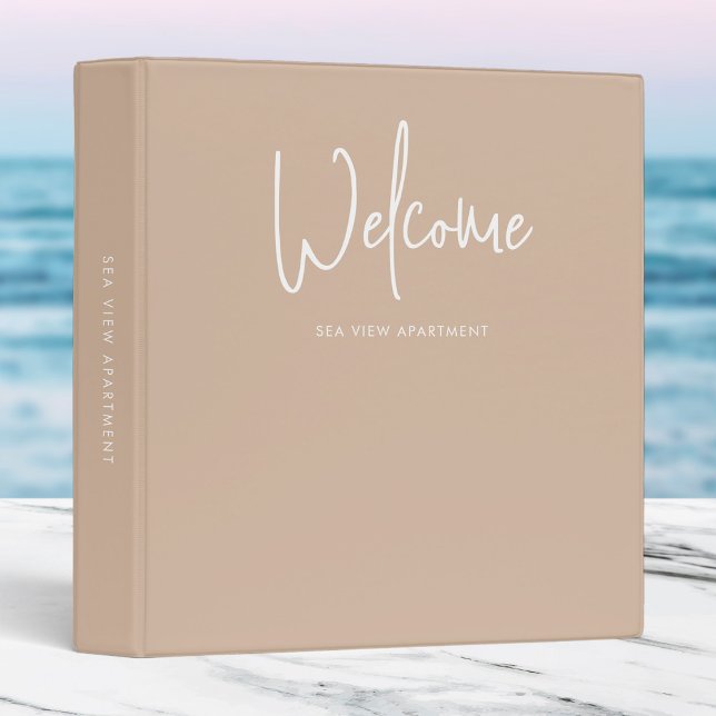 Modern Script Custom Colour Minimalist Welcome Binder (Creator Uploaded)