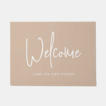 Modern Script Custom Colour Minimalist Welcome