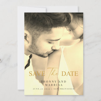Modern Script | Custom Photo Save The Date Cards