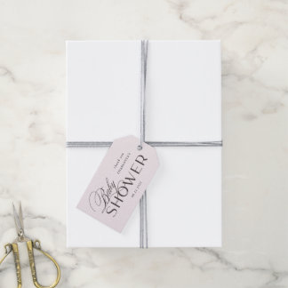modern script elegant baby shower gift tags