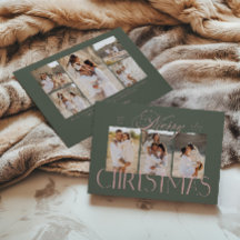 Modern Script Elegant Merry Christmas 8 Photos