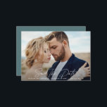 Modern script elegant wedding save the date<br><div class="desc">Modern script elegant wedding save the date card. Modern minimal stylish design. All colours can be customized.</div>