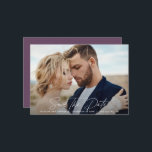 Modern script elegant wedding save the date<br><div class="desc">Modern script elegant wedding save the date card. Modern minimal stylish design. All colours can be customized.</div>