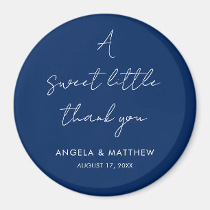 Modern Script Elegant Wedding Thank You Magnet